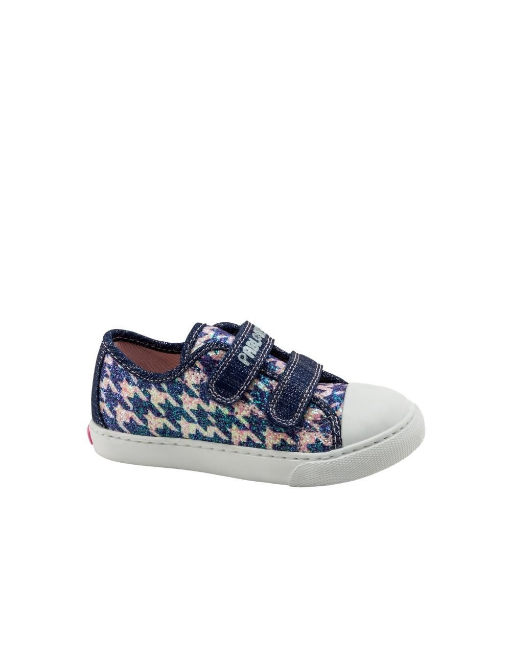 PABLOSKY DENIM NAVY GLITTER ZAPATILLA LONA 2 VELCROS NIÑA