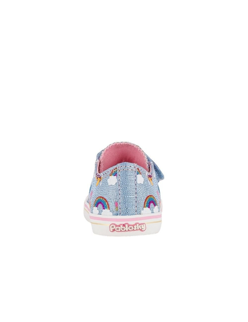 PABLOSKY LINO GLITTER SKY ZAPATILLA LONA VELCRO NIÑA