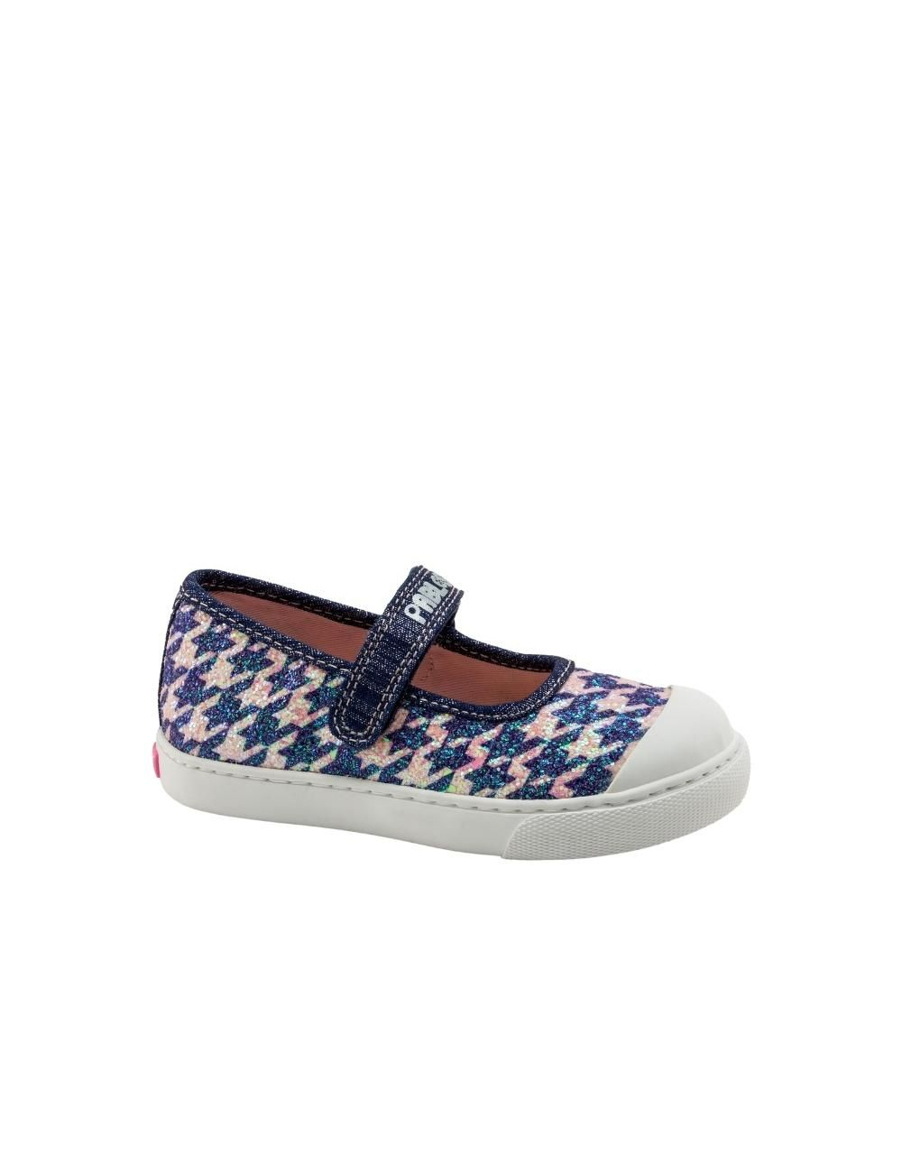 PABLOSKY DENIM NAVY GLITTER MERCEDITAS VELCRO NIÑA