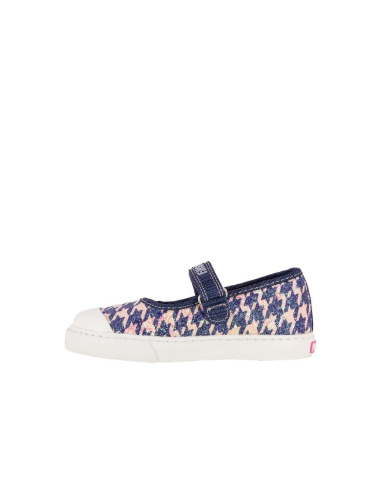 PABLOSKY DENIM NAVY GLITTER MERCEDITAS VELCRO NIÑA