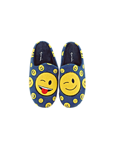 Garzón ZAPATILLA CASA EMOJIS GUIÑO BURLA NIÑO