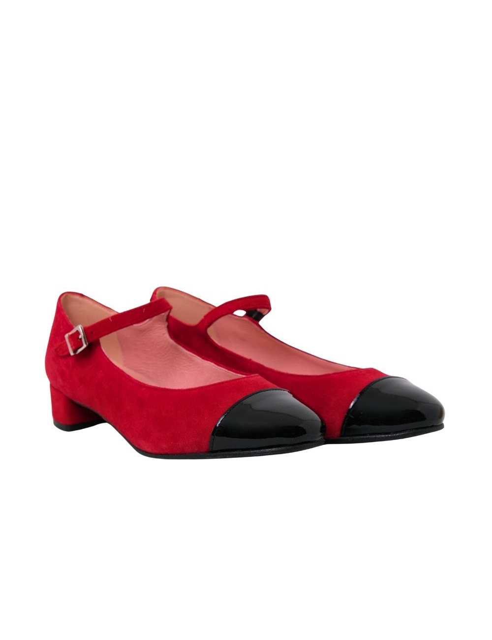 ESCOOLERS ZAPATO MARY JANE AFRODITA PUNTERA E2330 ROJO