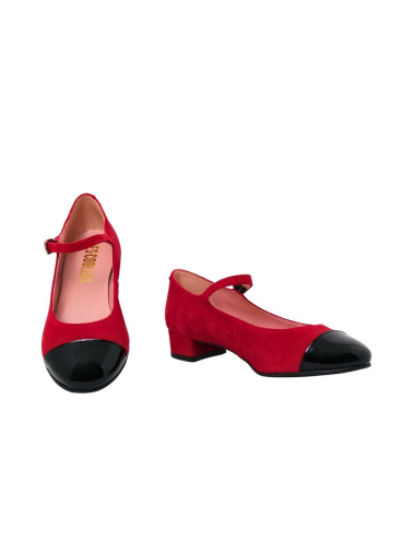 ESCOOLERS ZAPATO MARY JANE AFRODITA PUNTERA E2330 ROJO