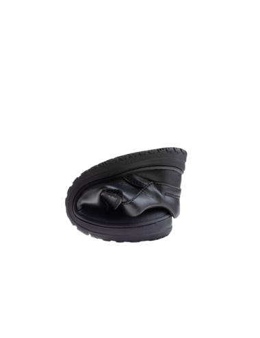 PABLOSKY ZAPATO DEPORTIVO NEGRO PIEL ELÁSTICOS Y VELCRO 730215 NIÑO