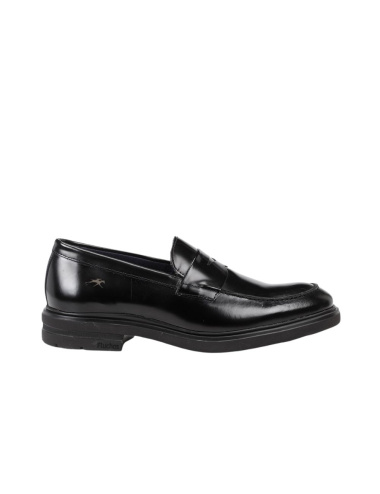 MOCASINES NEGROS DE PIEL PARA HOMBRE FLUCHOS F0633