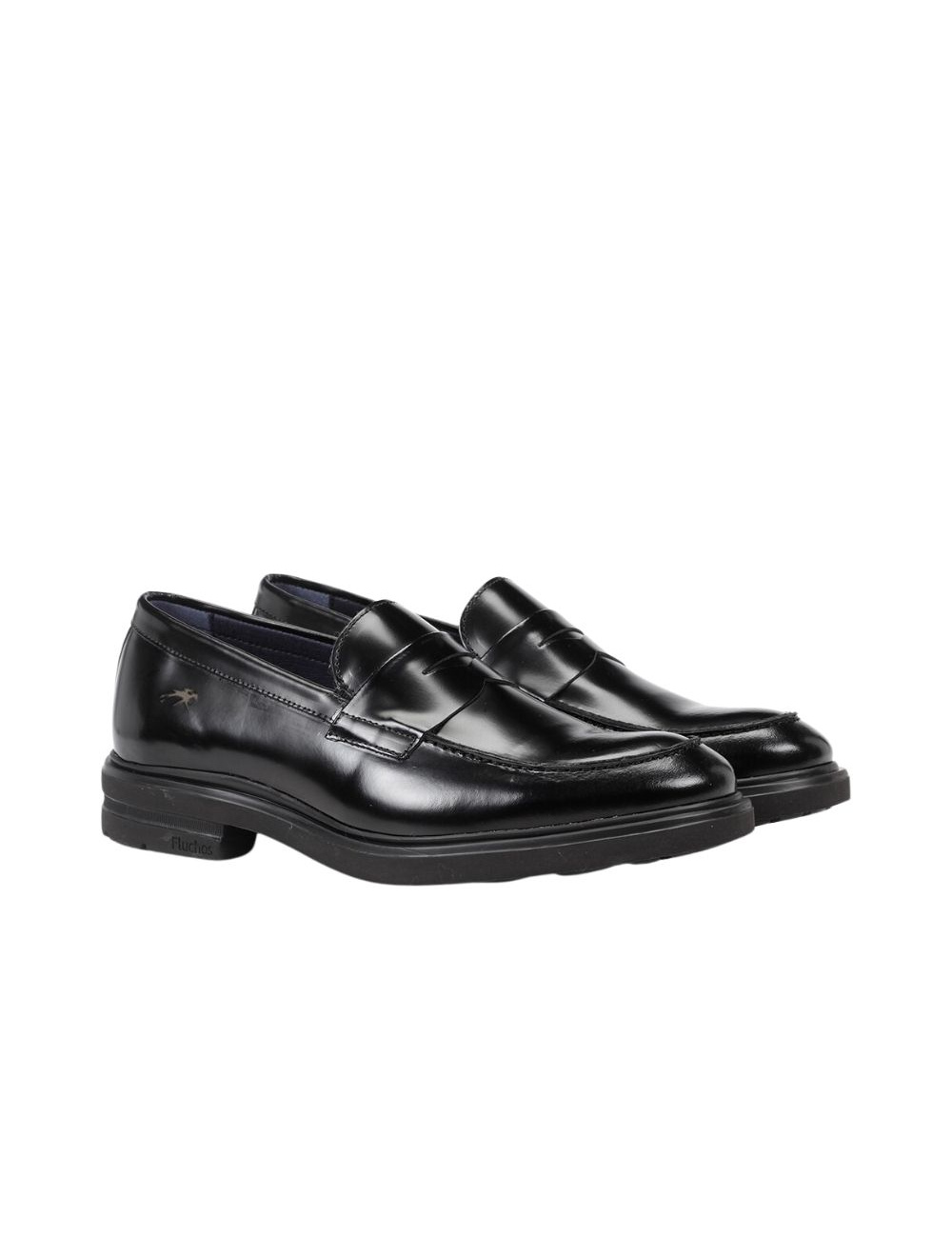 MOCASINES NEGROS DE PIEL PARA HOMBRE FLUCHOS F0633