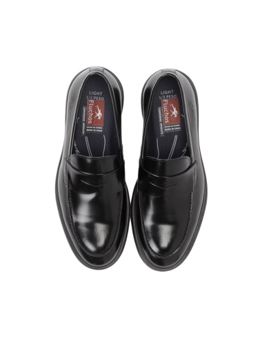 MOCASINES NEGROS DE PIEL PARA HOMBRE FLUCHOS F0633